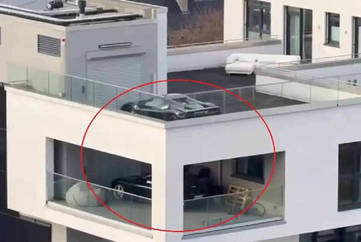 مجتمع لوکس آلمانی با امکان پارک خودرو در بالکن و تراس (فیلم)