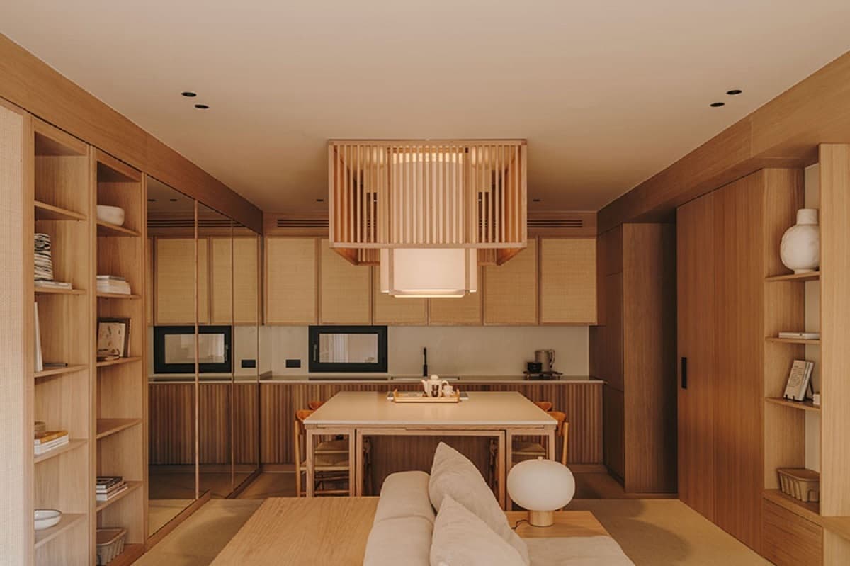 طراحی و دیزاین آپارتمان کوچک با استفاده از سبک ژاپنی (+تصاویر)